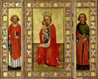 Madonna col Bambino e i Santi Ciriaco e Pancrazio, c.1380 da Aachen Master